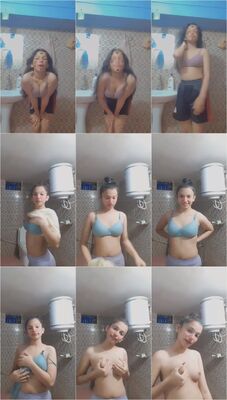 بنوتة كتكوتة تصور لحبيبها احلى بزاز و تتشرمط عليه بدلع